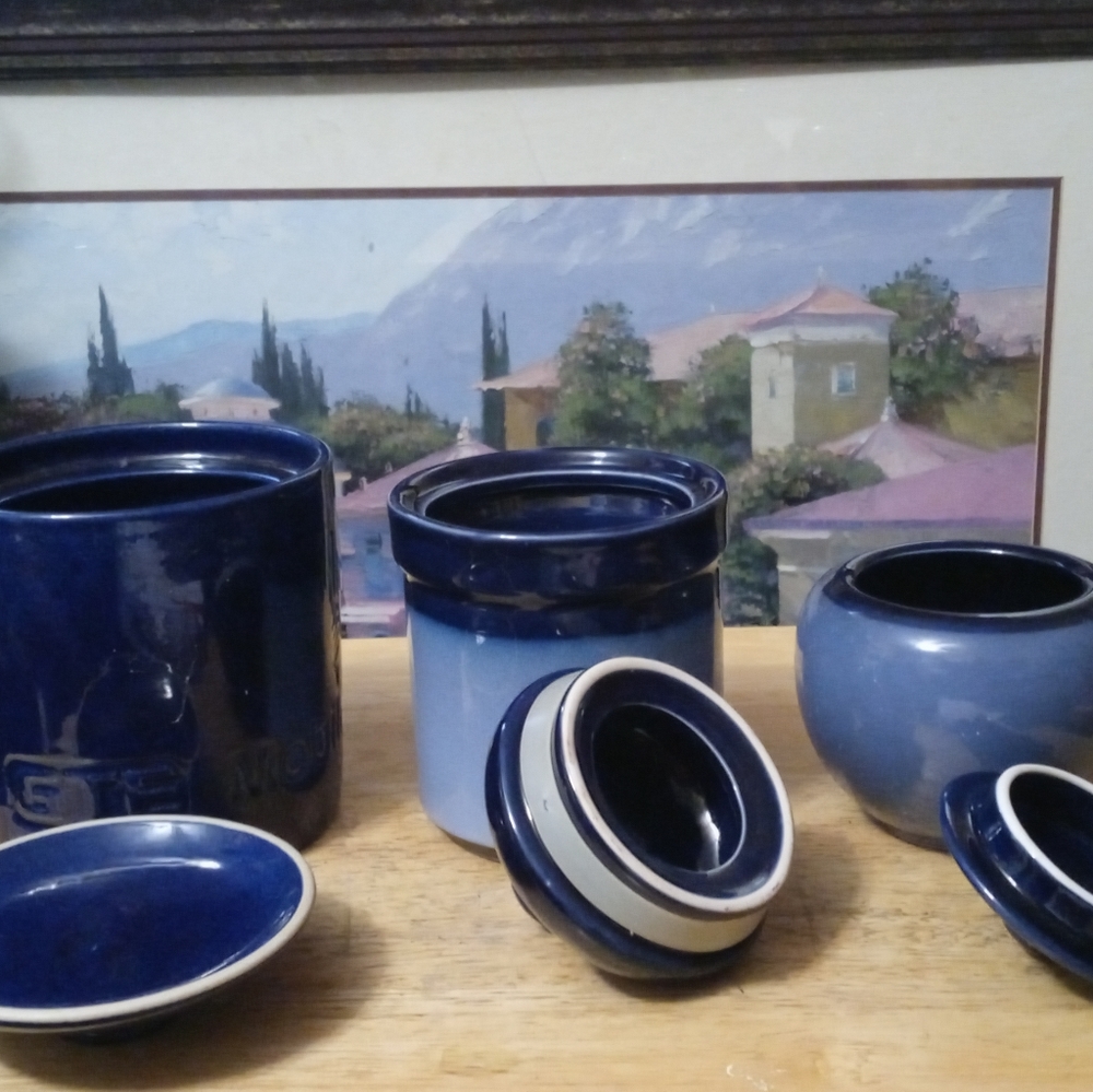 Rare Edith Heath ceramics mid-century jar,1990 Vintage GTE Mobilnet Stoneware.🛍 - Picture 2 of 16